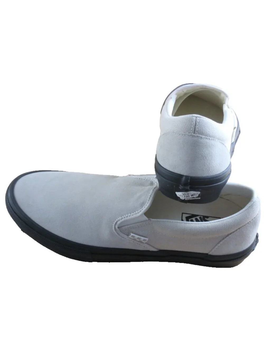 Vans Men's Skate Slip On Tan Black bottom PopCush Suede shoes Size 11.5 NIB